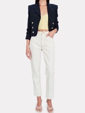 L’agence Dolly 100% Linen Blazer Jacket Size Small